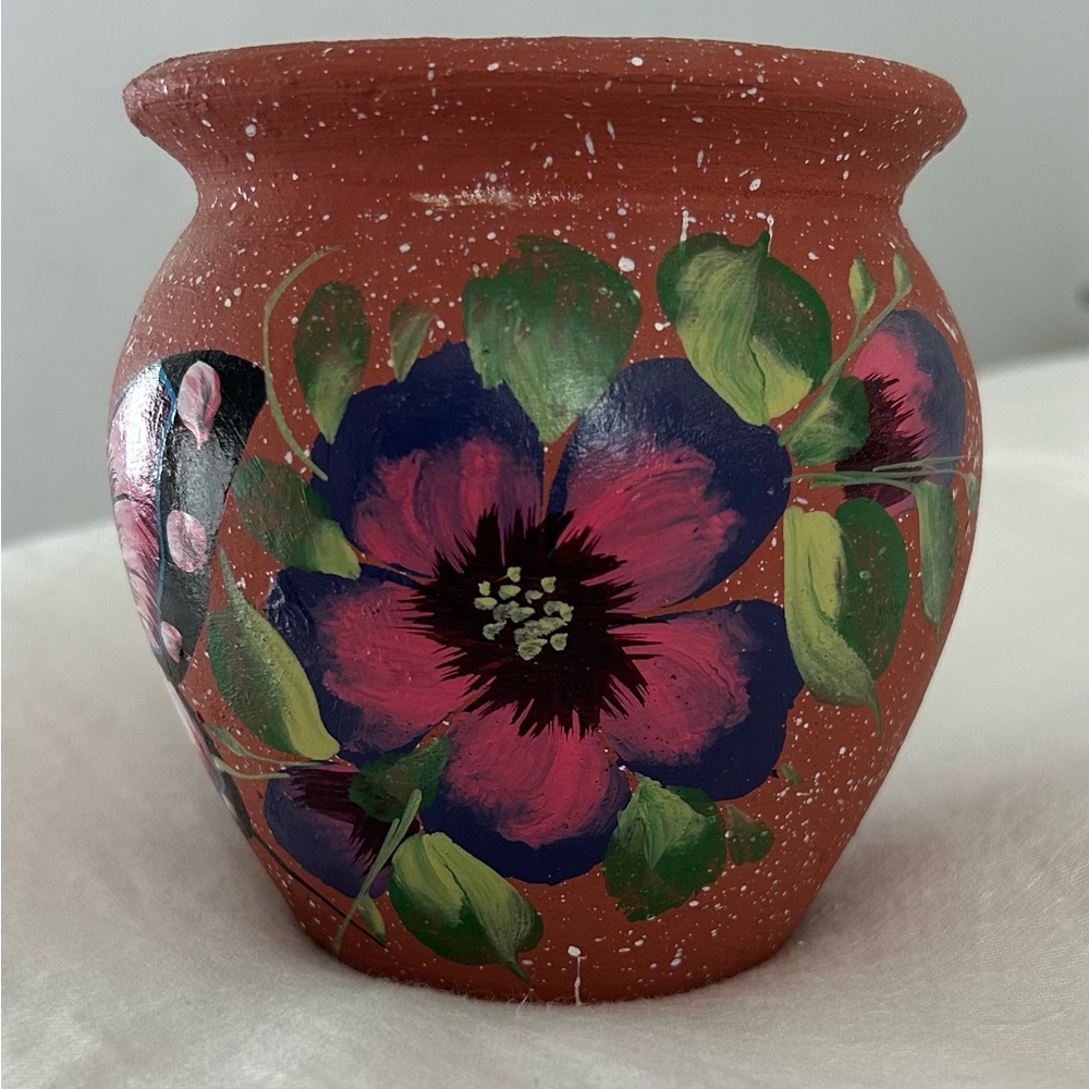 Vintage Painted Pot from Mexico